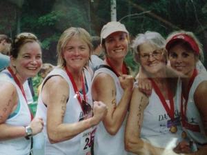 mom the triathlete, second from right